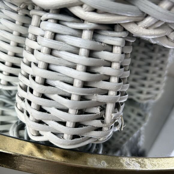 Pottery Barn Kids Handwoven Rattan Wicker Elephant Shaped Storage Basket Gray - Picture 9 of 16